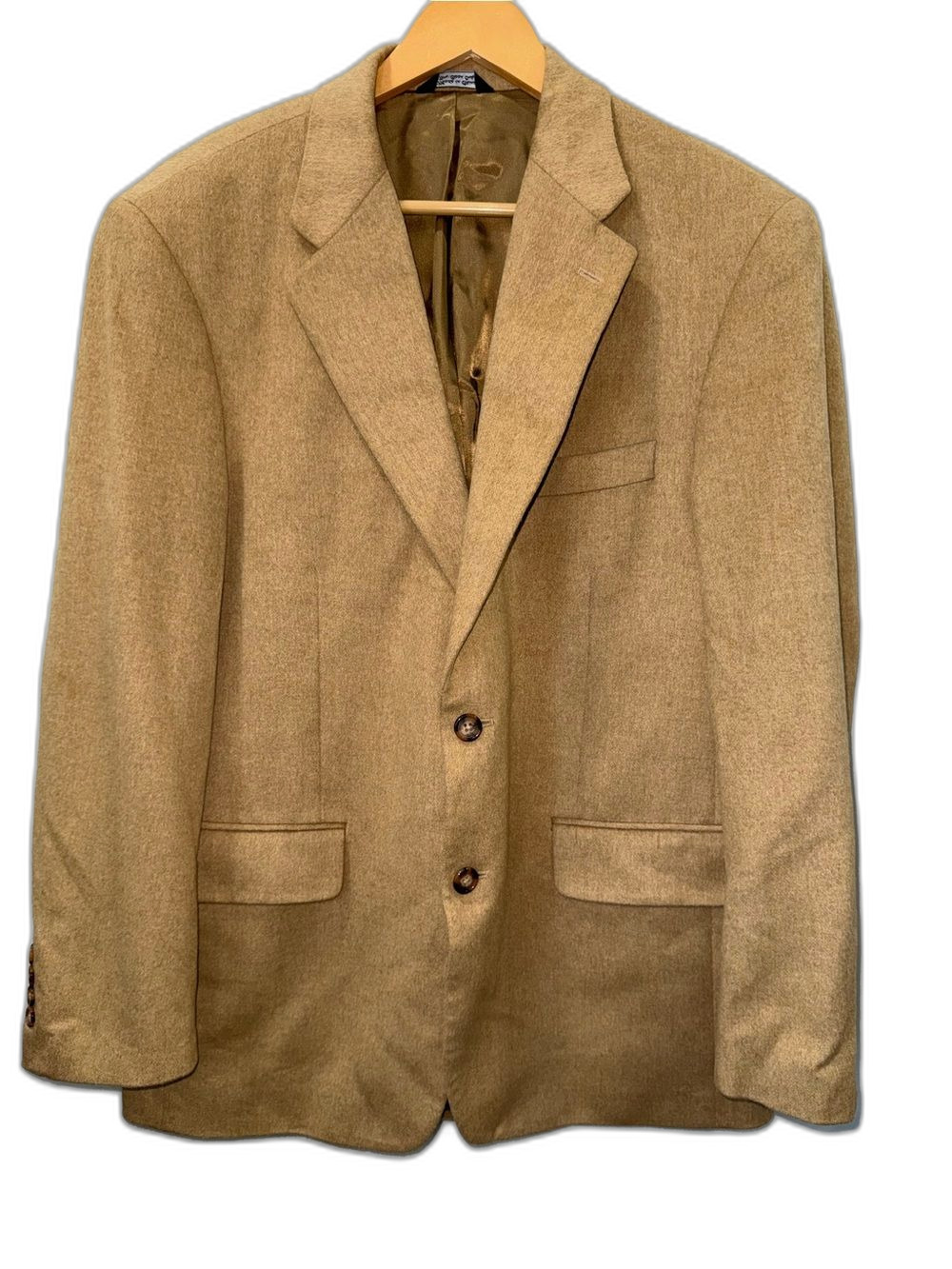 Bill Blass 100% Camel Hair Blazer Jack Classic Men's Size 40R !